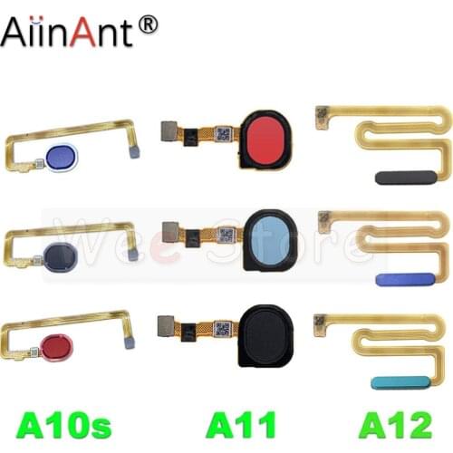 Back Home Button Touch ID Key Fingerprint Sensor Flex Cable For Samsung Galaxy A10S A11 A12 A107F A107 A115F A125F