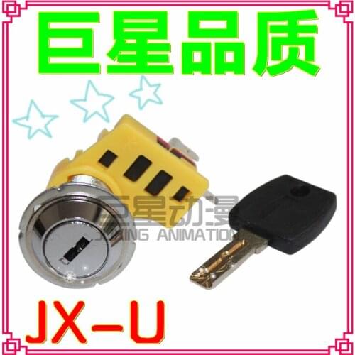 Jx-u upfeed lock game machine lock vinyl cochleare upfeed lock with key 2:1