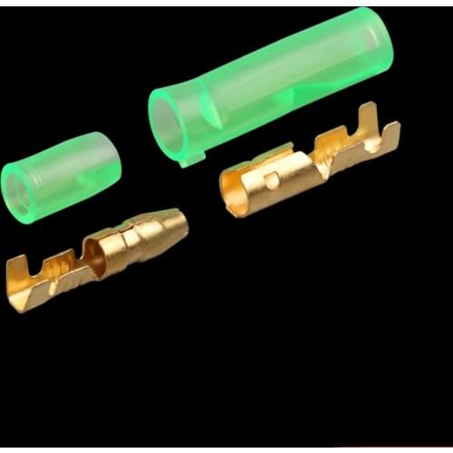 50sets=200pcs 4.0 bullet terminal car electrical wire connector diameter 4mm pin set Female + Male + Case