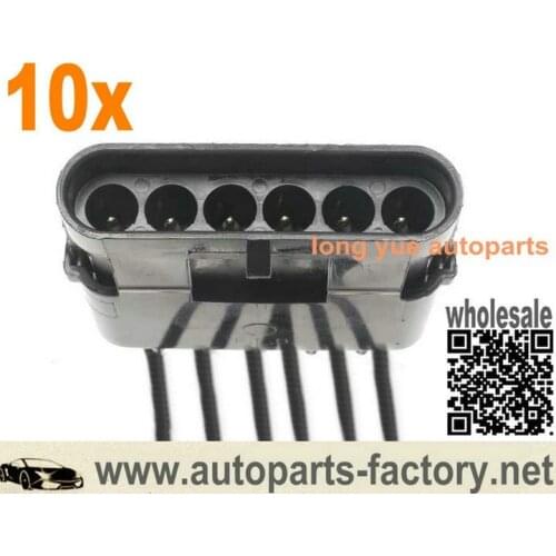 Longyue 10pcs Standard Motor Products Fuel Level Sender Connector Pigtail