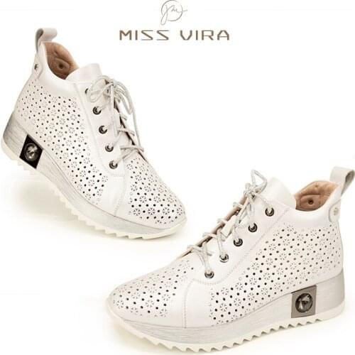 MISS VIRA Women's Wedge Ankle Boots