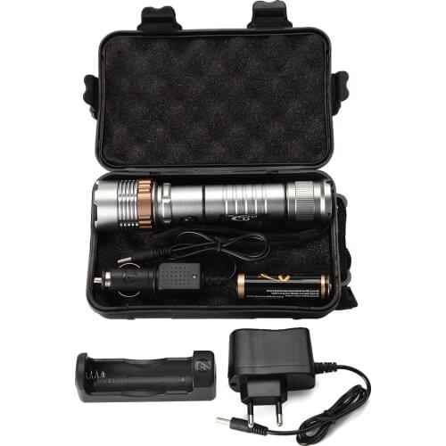 Multi-function 5 mode LED Flashligh XML T6 High Power tactics Torch 2000 Lumen Zoomable light Outdoor Camping Lamp