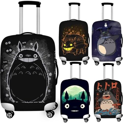 Cartoon Anime My Neighbor Totoro Luggage Cover Waterproof 18''-32'' Travel Suitcase Protective Dust Covers Elastic Baggage Cover
