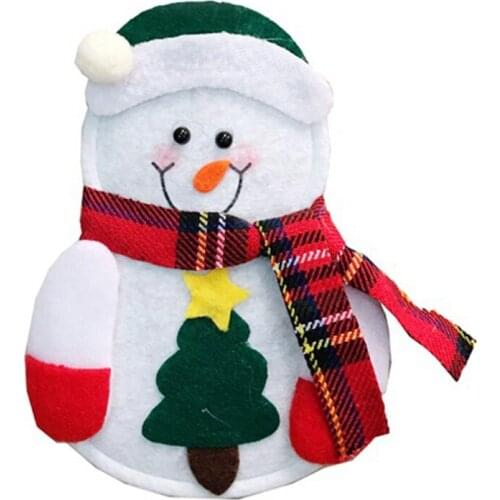 Merry Christmas Knife Fork Cutlery Set Skirt Pants Navidad Natal Christmas Table Fairy Garden Decorations