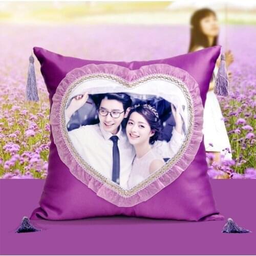 Custom DIY photo lovers Pillow Cover Vintage European Pattern Cushion Cover Home Decorative marry Pillow Case 45x45cm