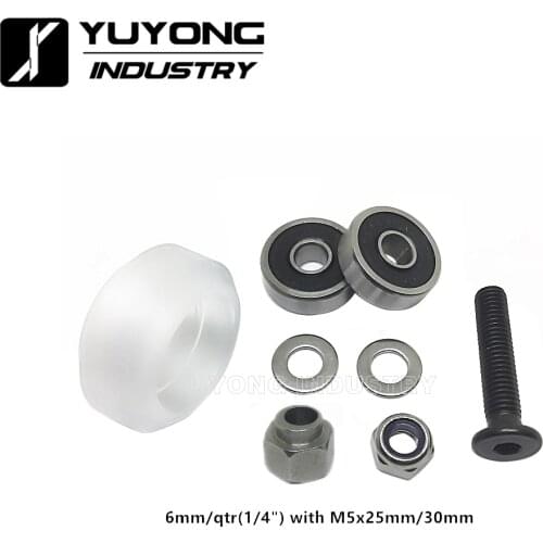 Adjustable CNC clear Polycarbonate Xtreme solid v wheel kits withfor v-slot rail OX CNC C-Beam Open MiniMill