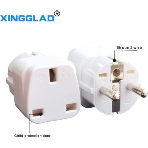 UK Plug Convert To EU/AU Plug Adapter Converter Connector Standard AC 250V Multi Function Travel Electrical Socket Safety Door