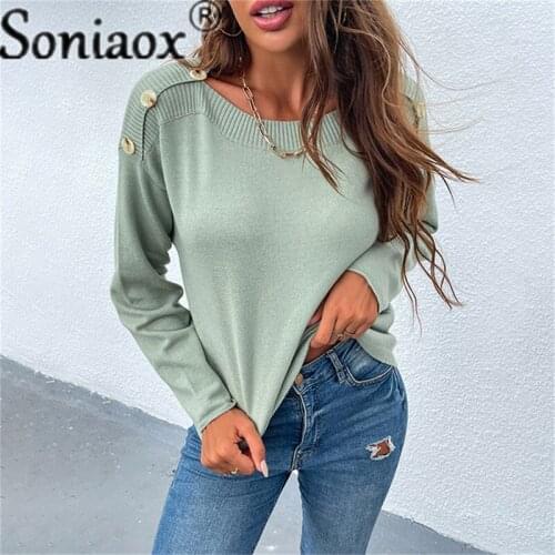 Женские пуловеры с открытыми плечами Soniaox China At AliExpress