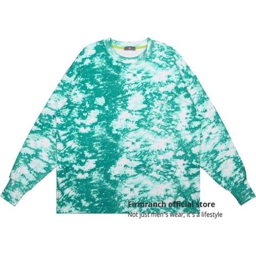 Firmranch 2021 Men/Women/Couple GOOD Hoody Tie-Dye Sweatshirt Boy High Street Fashion Casual Long Sleeve T-Shirts