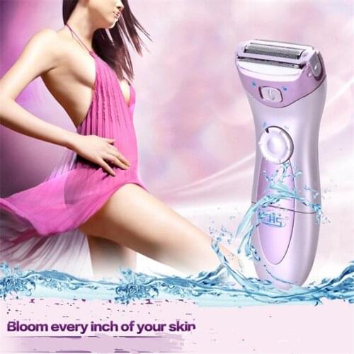 Lady Epilator Body Hair Remover Woman Shaver Battery Wet Dry Women Precision Trimmer Bikini Line Underarm Razor Shaving Clipper