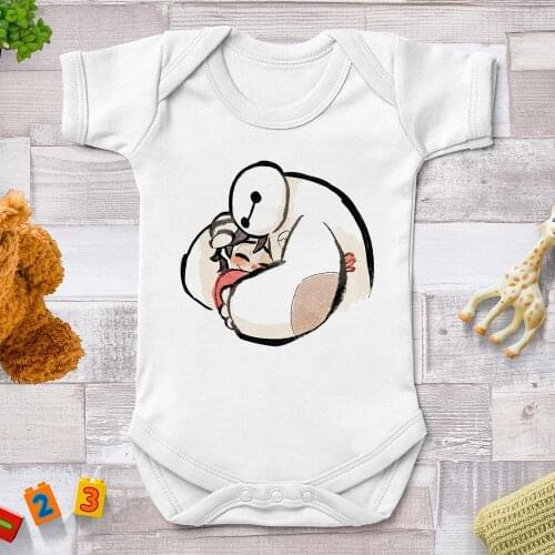 Cartoon Baby Rompers For Baby Girl Boys Newborn Summer Short Sleeve Disney Jumpsuits Harajuku Streetwear Infant Bodysuits 0-24M