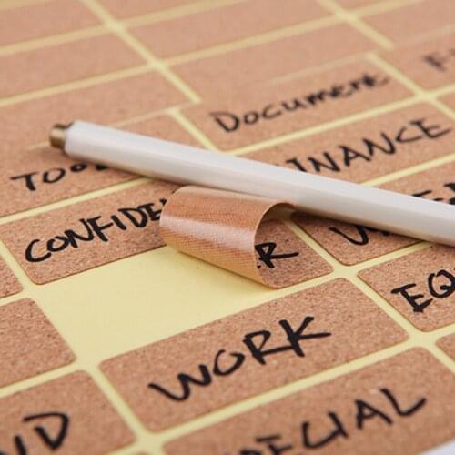 1 Set Vintage Wooden Labels Sticker Mark Packaging Seal Label StickersBottle Decorative Tags Planner Album Self-Adhesive Sticker