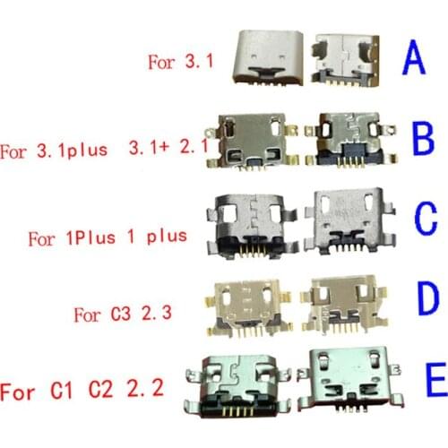 100Pcs Usb Charger Micro Charging Doct Port Connector For Nokia 1 Plus 1Plus 3.1 3.1Plus C1 C2 2.2 3.1+ 2.1 C3 2.3 TA-1080 Plug