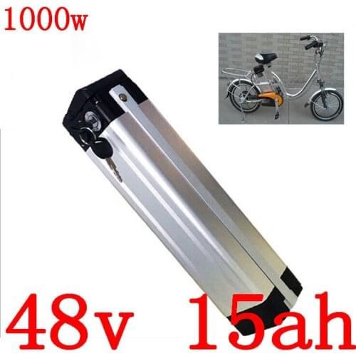 48V 1000W battery pack 48V 15AH lithium ion battery 48v 10ah 13ah 15ah electric bicycle battery with 54.6V 2A charger duty free