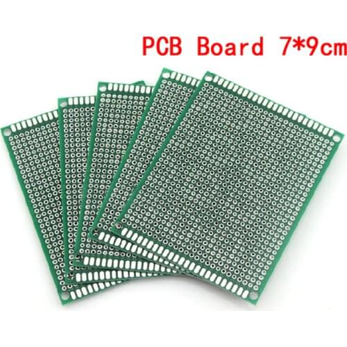 5pcs/lot 7x9cm Double Side Prototype PCB Board 7*9cm Universal Printed Circuit Board For Arduino Experimental PCB Copper Plate