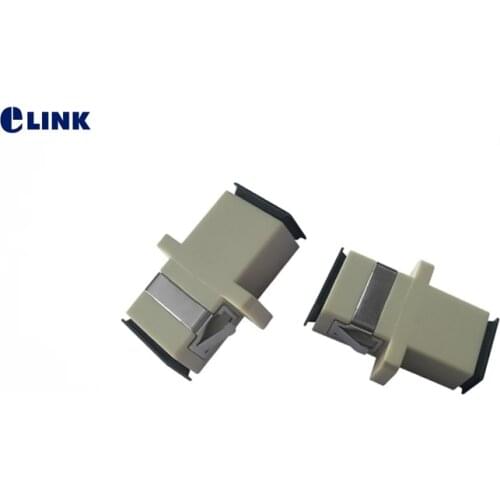 50pcs SC adapter fiber optic adapter multi-mode ftth coupler simplex Gray SC upc MM fiber connector free shipping IL