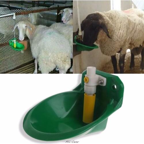 Automatic Sheep Water Bowl Plastic Cattle Drinker Valve Animals Dispenser Feeding Bowls Farm Animal Supplies