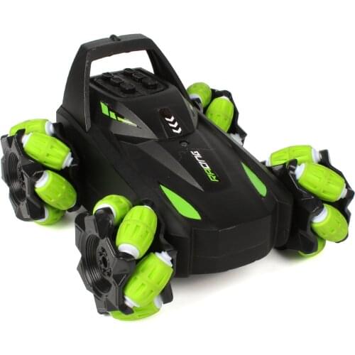 4WD RC Stunt Car With LED Light Remote Control Cars Toy Deformable Electric RC Car Radio Vehicles Toy For Kid Xmas Gift