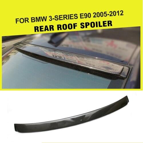 Car-Styling Carbon Fiber Car Rear Roof Spoiler Window Lip Wing for BMW 3 Series E90 2005 - 2008