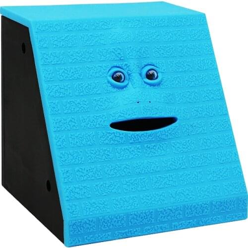 Interesting Creative Money Box Human Face Piggy Bank Eating Money Birthday Gift Objet Decoration Maison Piggy Bank Money NN50PB