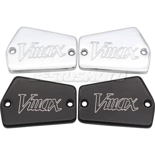 Motorcycle Chrome Black Billet Fluid Reservoir Cap For Yamaha V Max VMAX Vmax 1200 1985-2007 2000 2001 2002 2003 2004 2005 2006