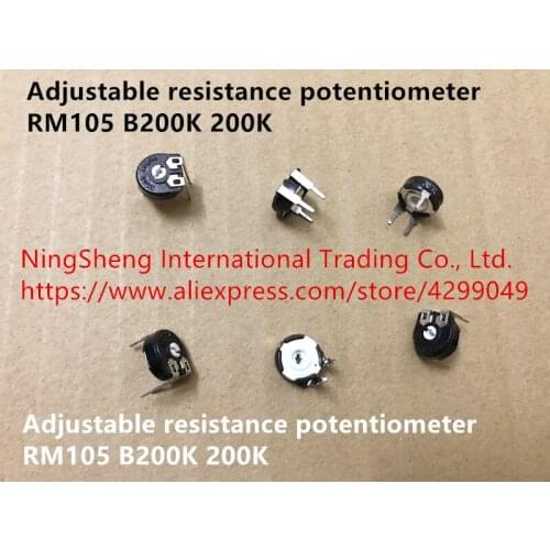 Original new 100% RM105 adjustable resistance potentiometer B200K 200K (SWITCH)