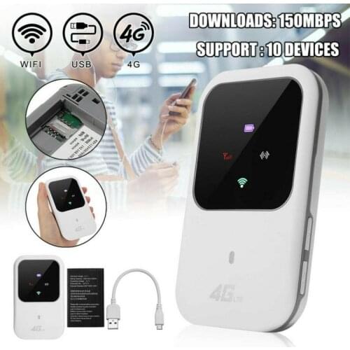 Portable 4G LTE Wifi Router 150Mbps Unlocked Mobile Modem Dongle Car Router Network Adaptor With Sim Card Slot