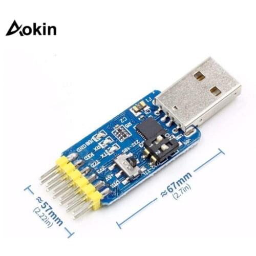 USB to UART Convert USB to TTL RS485 RS232 TTL to RS232 RS485 RS232 to RS485 3.3v 5v Output 6 6 in 1 USB Serial Adapter Module