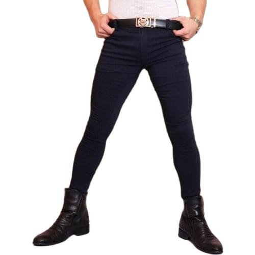 Plus Size Mens Pencil Pants Men Fashion Jeans Korean Streetwear Leisure Trousers Pantalon Hombre Fitness Clothing Pant Spodnie