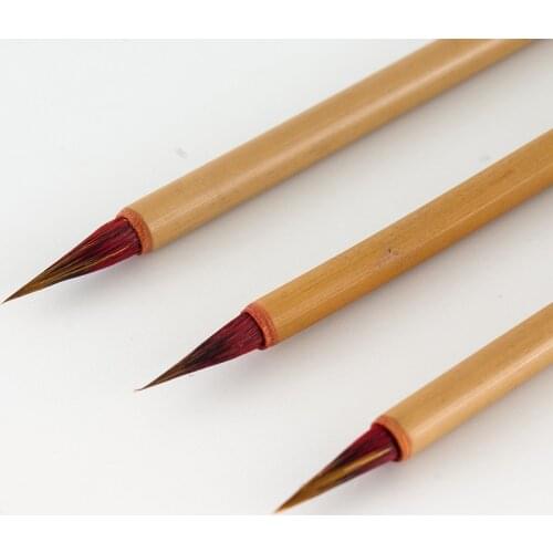 Chinese Calligraphy Pen Tinta China Chinese Landscape Painting Regular Scrip Weasel&purple Rabbit Hair Writing Brush Caligrafia