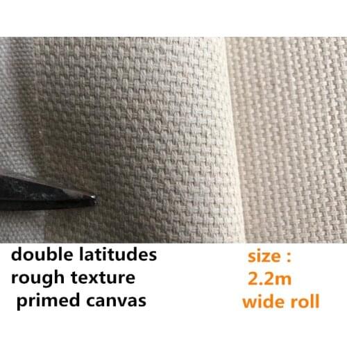 2.2m wide rough texture artist painting canvas roll with primer