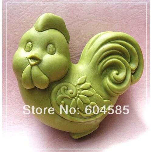 Zodiac rooster S0240 Craft Art Silicone Soap mold Craft Molds DIY Handmade soap molds