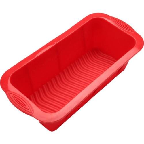 Silicone Cake Mold Rectangle Pan Bakeware Moulds Bread Toast Candy Mold Form Bakeware Baking Dishes Pastry Tools Pans JU31917