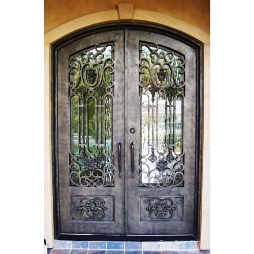 Hench 100% steel metal iron wrought iron doors miami
