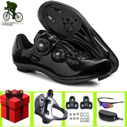 Sapatilha Ciclismo Bike Sneakers Self-locking Sports Road Bicycle Shoes Graffiti Road Cycling Shoes Triathlon Cycling Shoes