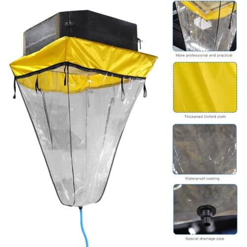 High Quality PVC Air Conditioning Cleaning Cover Reusable Waterproof Cover Protector Smallpox Machine Cleaning Tool Cover