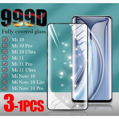 HD Tempered Glass For Xiaomi Mi 11 Pro Ultra Note 10 Lite Screen Protector Xiaomi Mi 10 10 Pro 10 Ultra Note10 Full Coverage