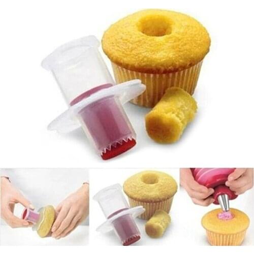 1/4/6pcs Cupcake Corer Plunger Cutter Muffin Cake Hole Digger DIY Cup Cake Cored Device Muffin Cup Cake Decoration Tool SDF-SHIP