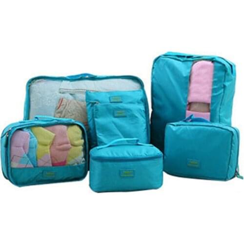 3SET / LOT Men Women Travel Bag Male Female Waterproof Packing Cubes Travel Luggage Organizer Cube Set
