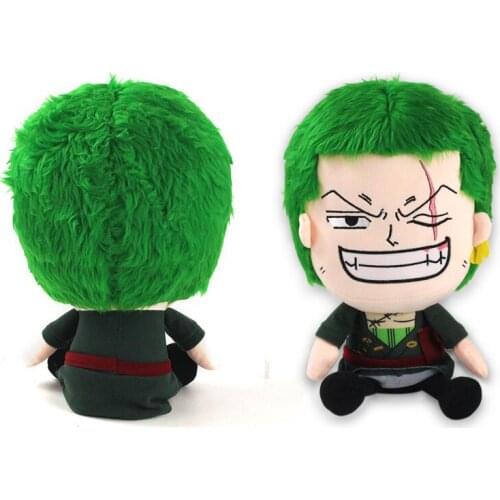 34cm Anime Roronoa Zoro Plush Stuffed Dolls Cool Decoration Zoro Dolls Toys