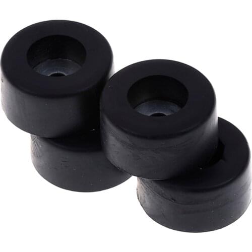 4pcs Durable Black 38mm x 19mm Large Case Speaker Cabinets Rubber Feet Damper Pad Base