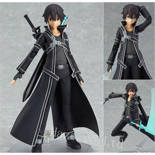 Anime Sword Art Online Kirigaya Kazuto Kirito PVC Action Figure Toy