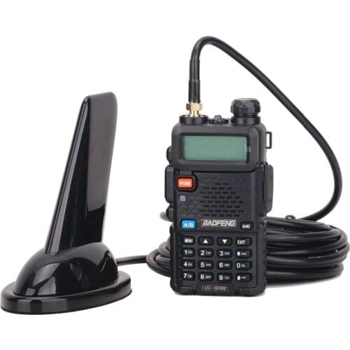 ABBREE Shark Fin Antenna SMA-Female Dual Band 144/430MHz High Gain For Kenwood Baofeng TYT Wouxun Walkie Talkie