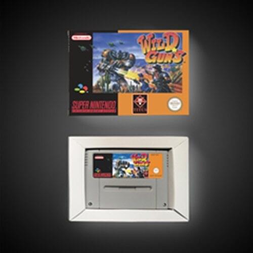 Wild Guns - EUR Version Action Game Card with Retail Box