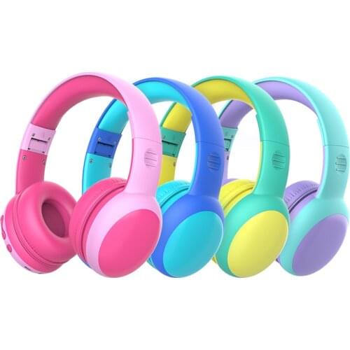 Gorsun Bluetooth Kids Headphones with 85dB Limited Volume, Wireless Bluetooth Headphones, Foldable Stereo Over-Ear Kids headsets