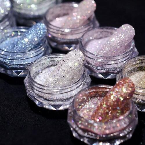 1Box Crystal Diamond Powder Flashing Mixed Nail Sequin Jewelry Dust Powder Nail Art Decorations