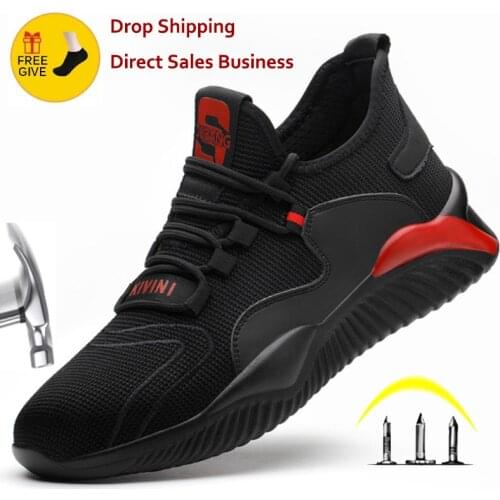 Lightweight Work Shoes Sneakers Puncture-Proof Safety Shoes Men Indestructible Work Boots Construction Work Safety Boots Men