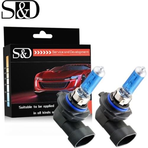 S&D 9006 HB4 55W 12V Headlight Bulbs Halogen Xenon Filled Super Bright White - Car Fog Light Driving Lamp DRL Day Running Light