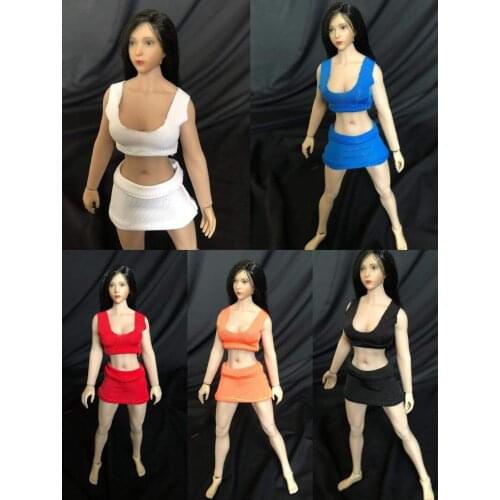 Kinds of 5 1/12 Mini Vest +Skirt Model For 6" Figure Doll