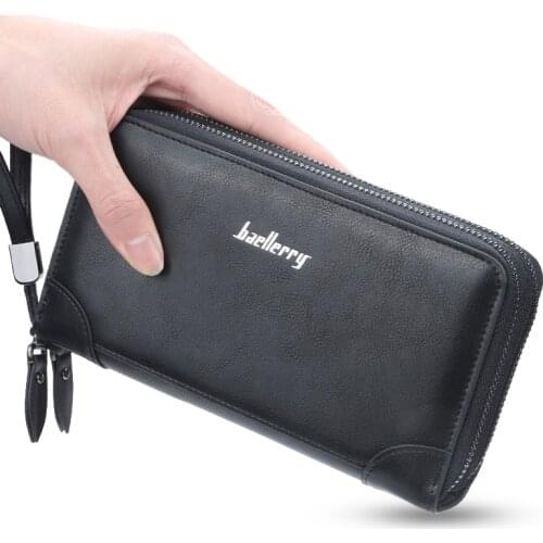 New Mens Long Purse Men Wallets Men Clutch Wallets Business Large Capacity High Quality Brand Male Purse